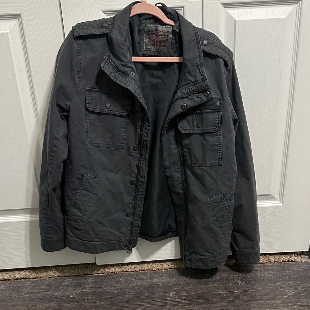 Levi's Men's Dark Gray Military Field Jacket